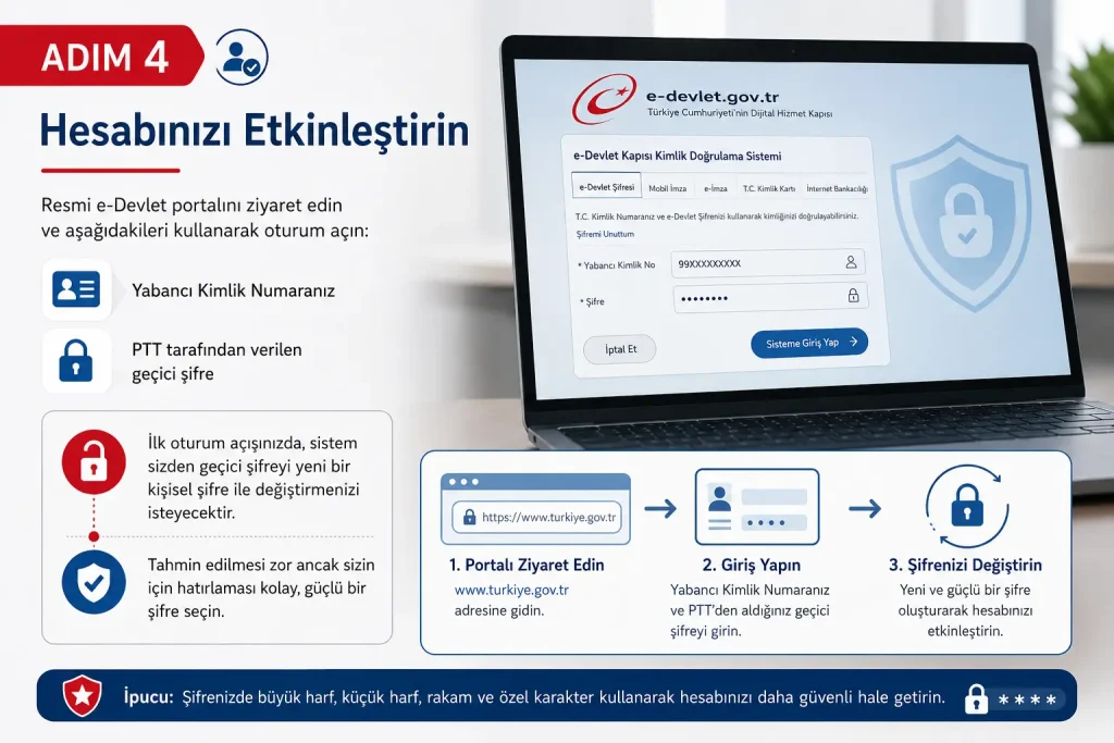 Adım 4: Hesabınızı Etkinleştirin