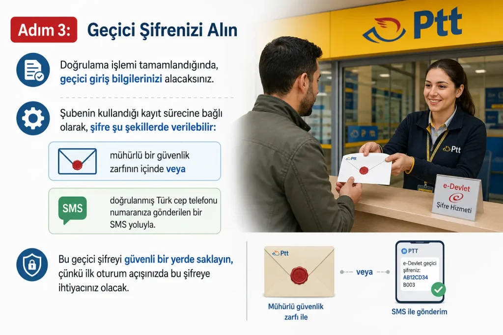 Adım 3: Geçici Şifrenizi Alın