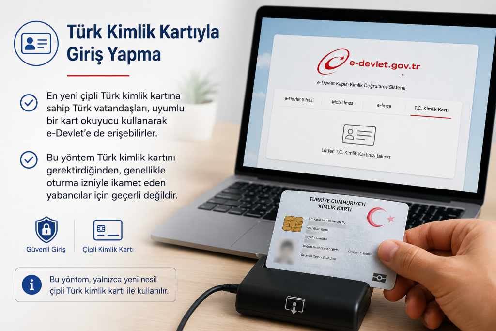 Türk Kimlik Kartıyla Giriş Yapma
