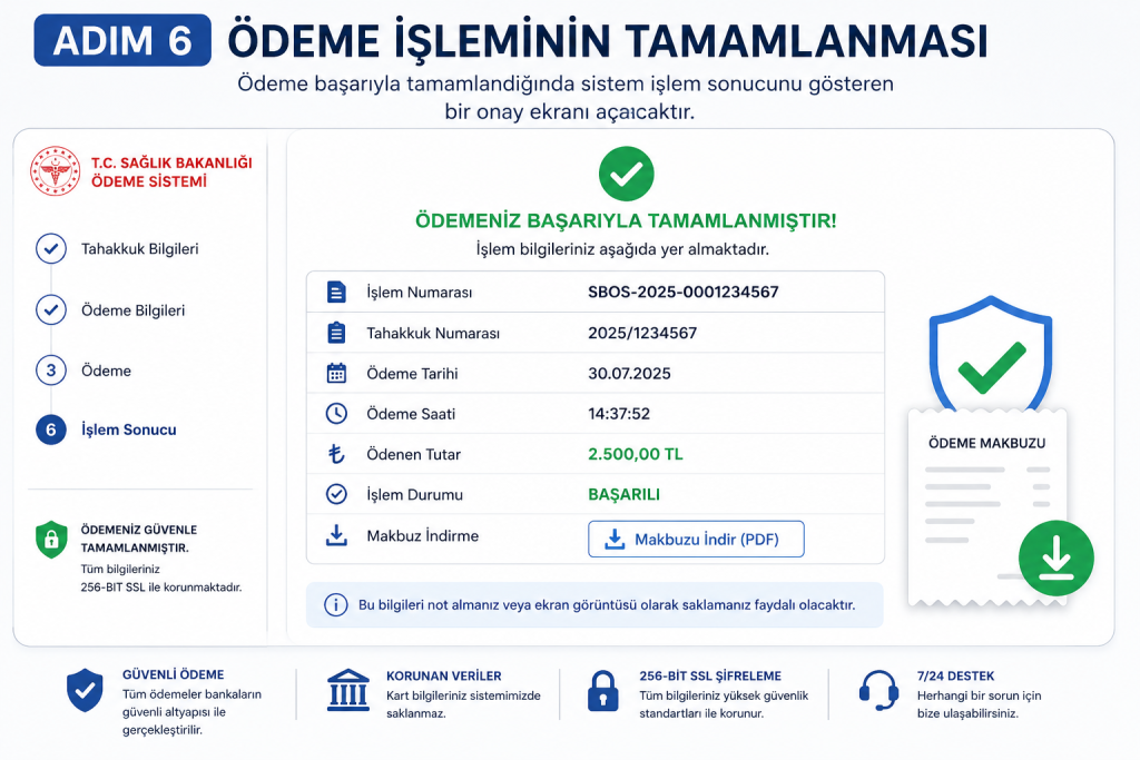 Adım 6: Ödeme İşleminin Tamamlanması