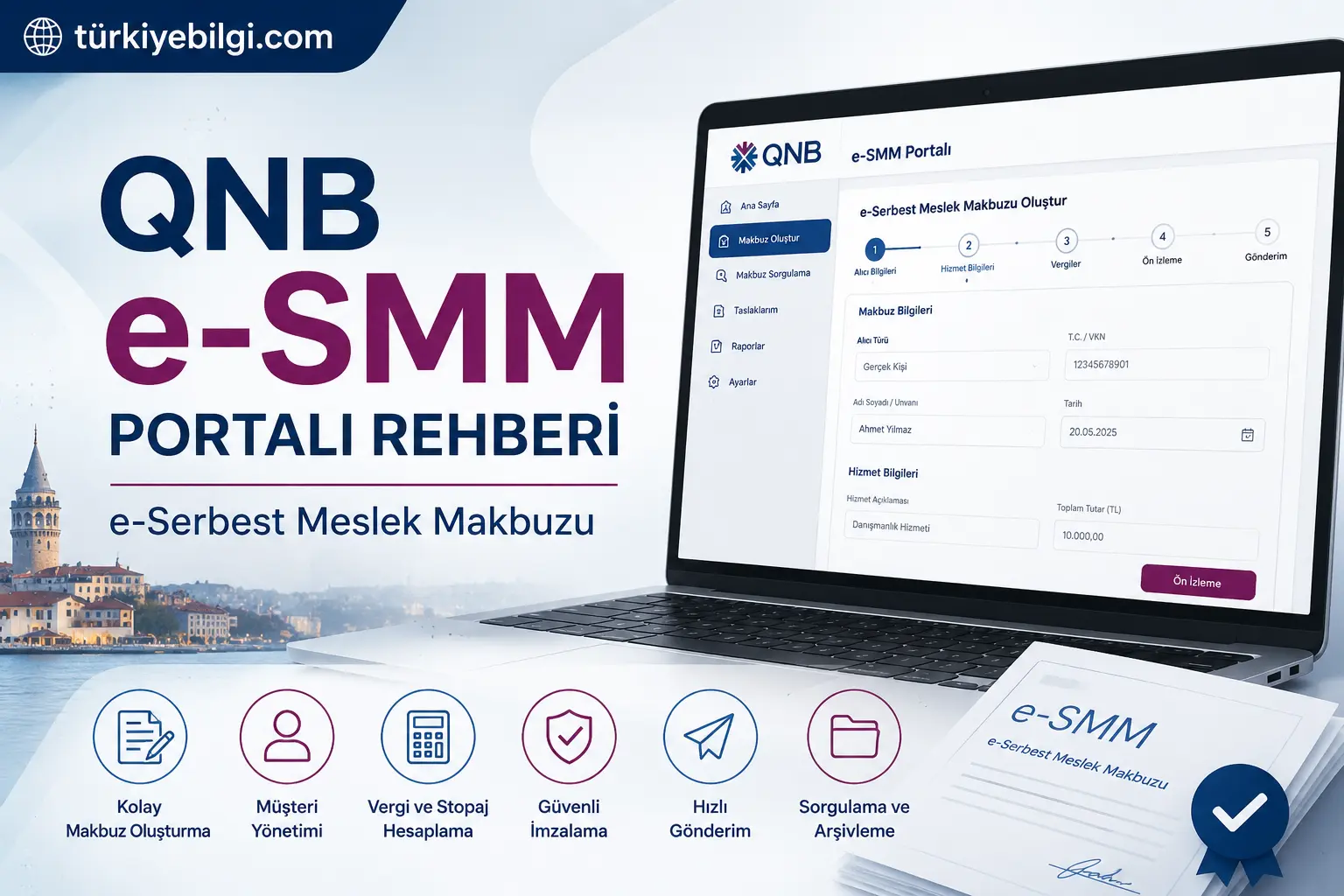 QNB e-SMM Portalı Rehberi: e-Serbest Meslek Makbuzu 2026