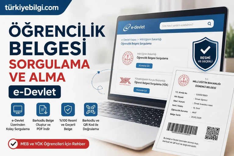 Öğrencilik Belgesi Sorgulama ve Alma 2026 | e-Devlet