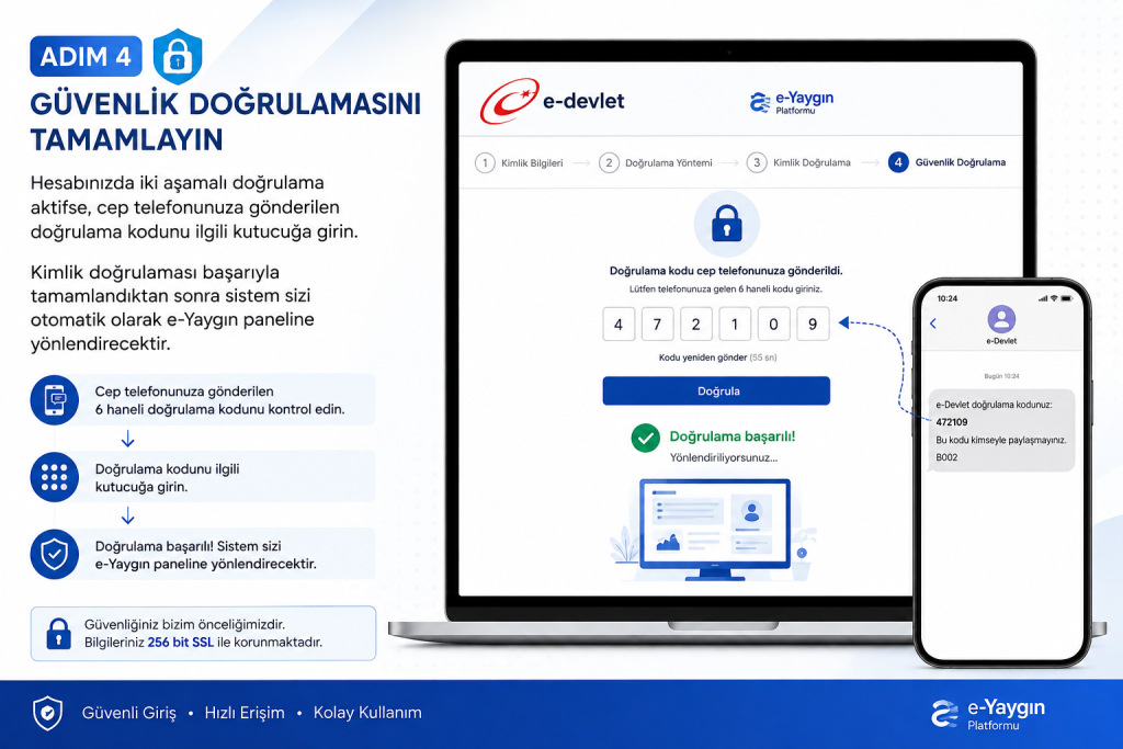 Adım 4: Güvenlik Doğrulamasını Tamamlayın