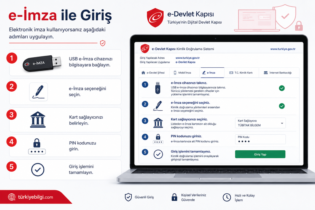 e-İmza ile Giriş