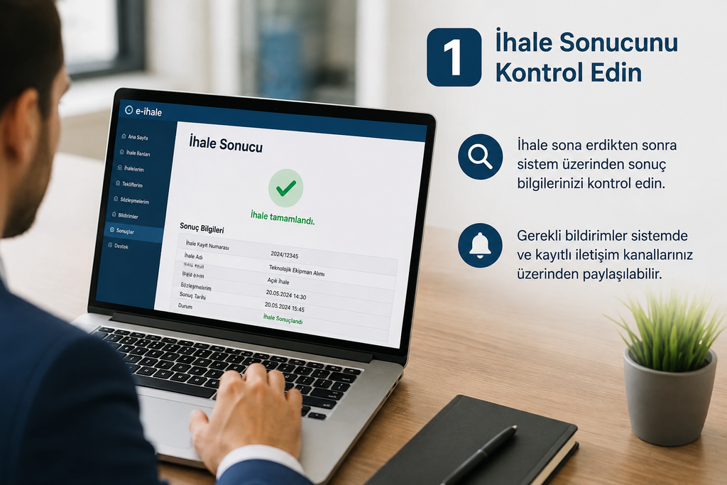 1. İhale Sonucunu Kontrol Edin