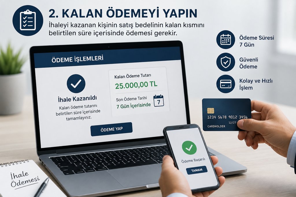 2. Kalan Ödemeyi Yapın