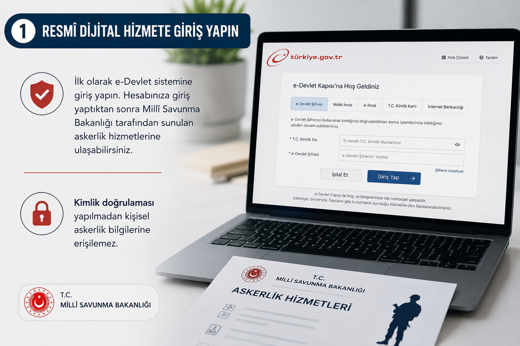 1. Resmî Dijital Hizmete Giriş Yapın