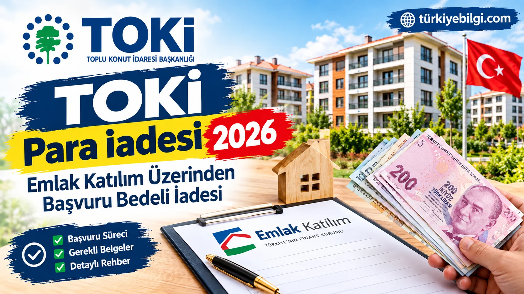 TOKİ Para İadesi 2026: Emlak Katılım Üzerinden Başvuru Bedeli İadesi