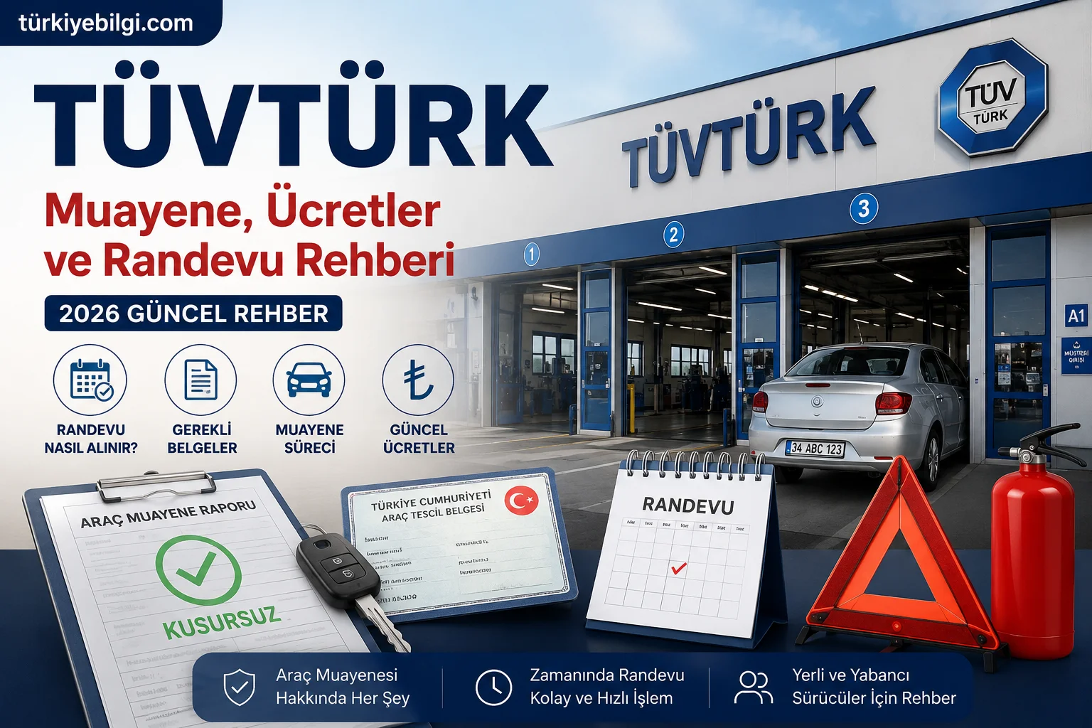 TÜVTÜRK 2026: Muayene, Ücretler ve Randevu Rehberi